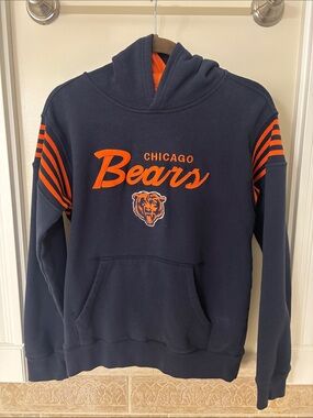 NFL Chicago Bears Navy & Orange Pullover Hoodie
